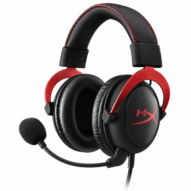 سماعة HyperX Cloud 2 Gaming السلكية باللون الأسود والأحمر سماعة HyperX Cloud 2 Gaming السلكية باللون الأسود والأحمر