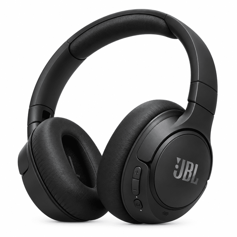 JBL Headphones on White Studio Background