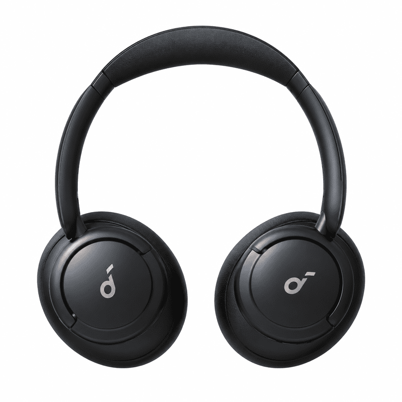 Symmetric Black Over-Ear Headphones سماعة Soundcore Life Q30 اللاسلكية باللون الأسود